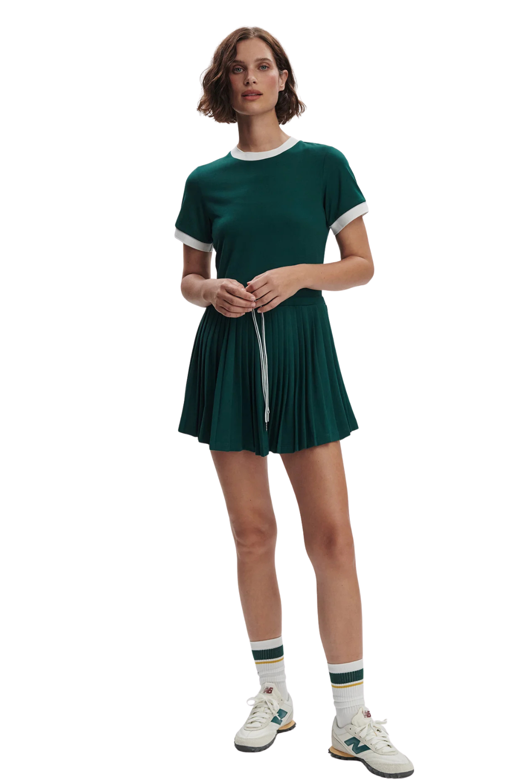 strapless open back dress Pleated Skirt main image 1