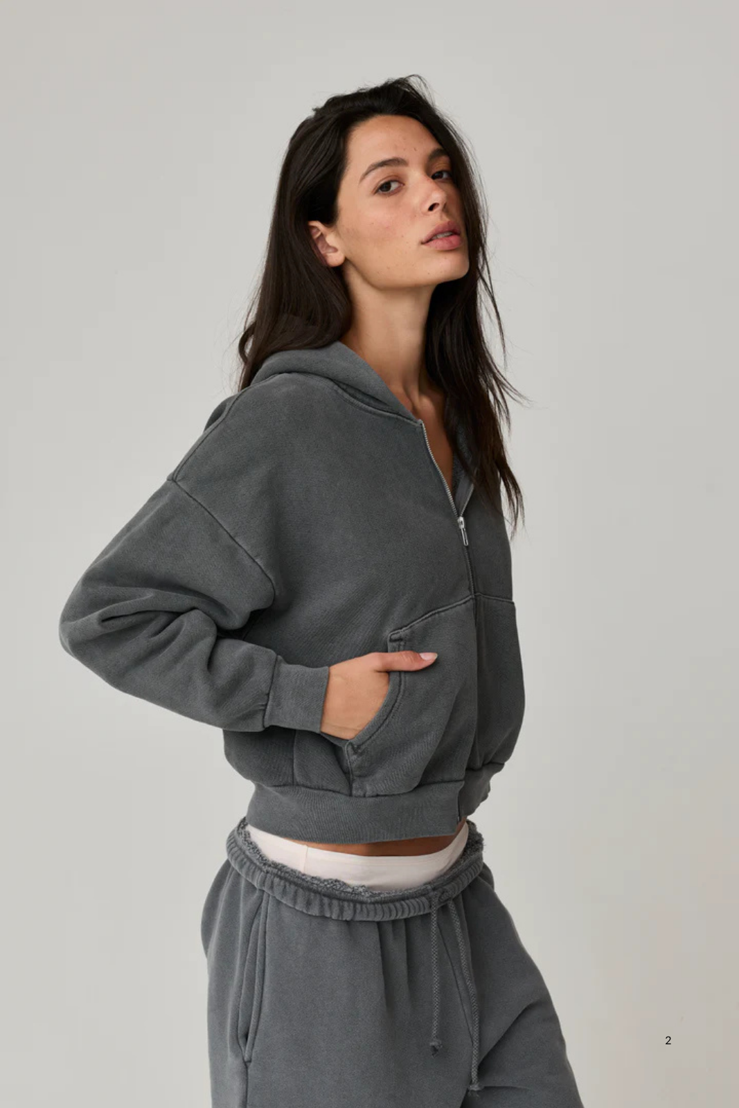 Rosie Zip Hoodie - Solid – O2 Life