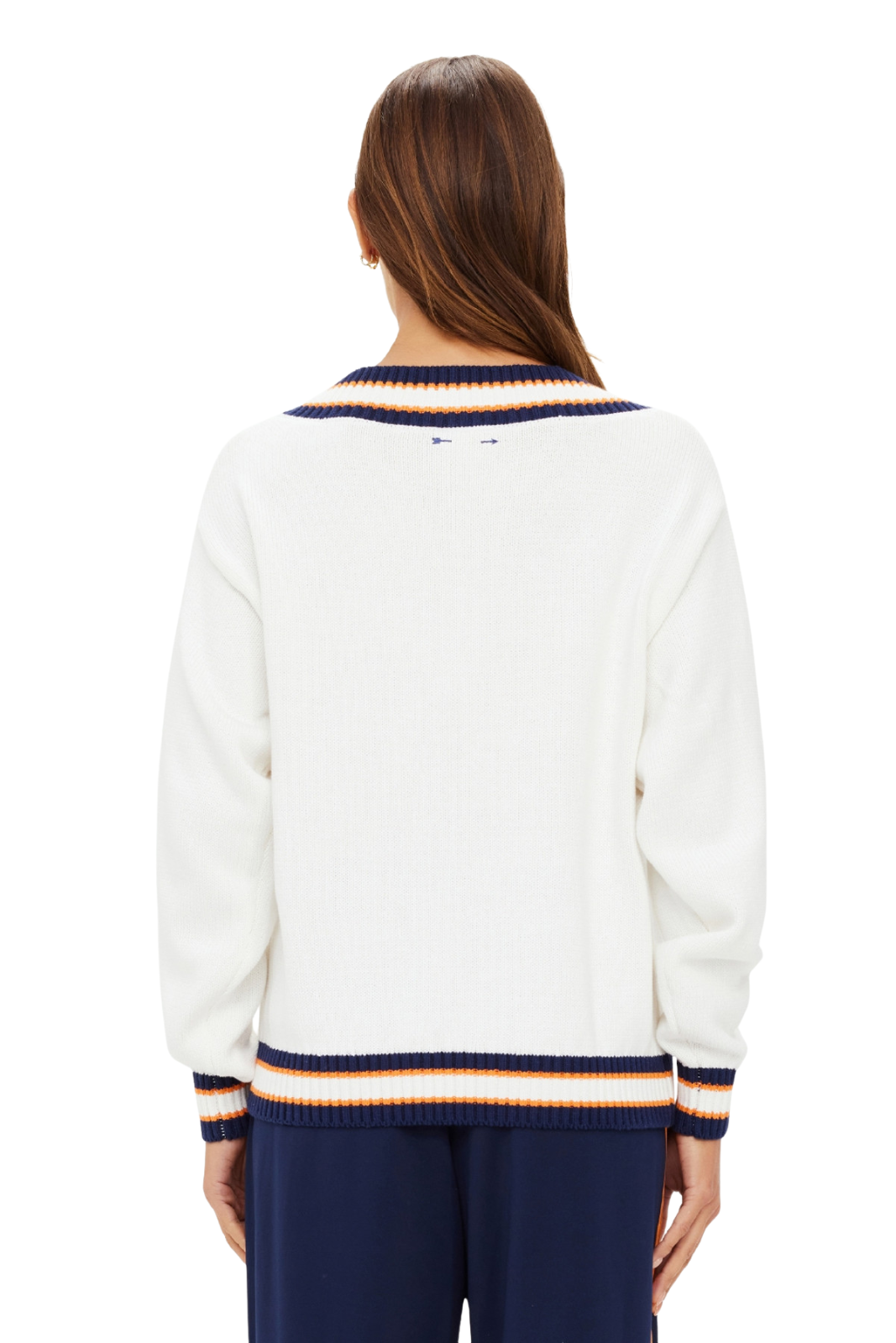 モモンガL'Appartement Feminity Knit　Vネック Long lamé viscose cardigan with V-neck Silver | Missoni