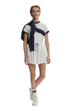 Trent Court Dress 30, White/Blue Nights