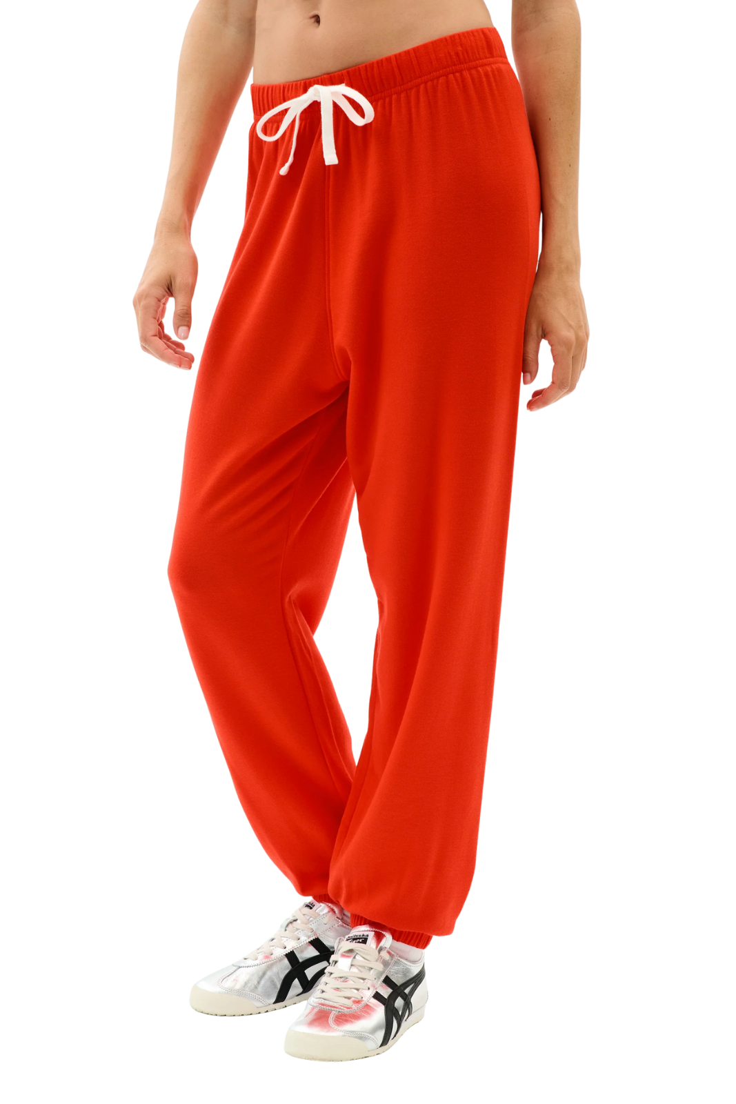 Andie Oversized Fleece Sweatpant, Lotus Red – O2 Life