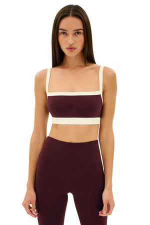 Monah Rigor Bra, Dark Cherry/Cream