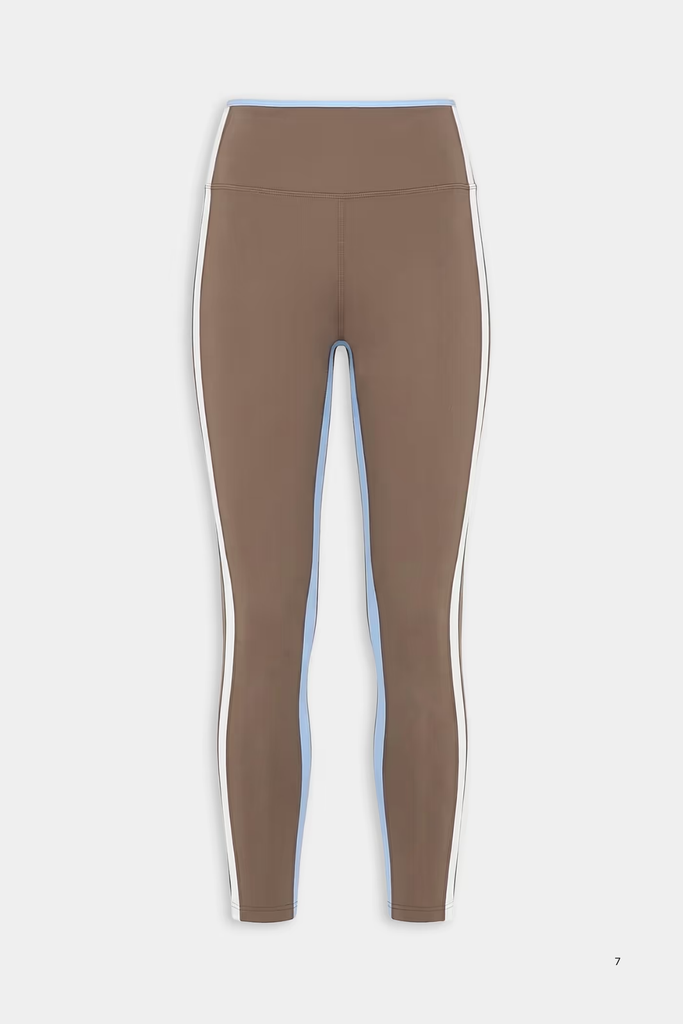 Sam High Waist Rigor 7/8 Legging, Lentil/White – O2 Life Sam High Waist Rigor 7/8 Legging, Lentil/White – O2 Life