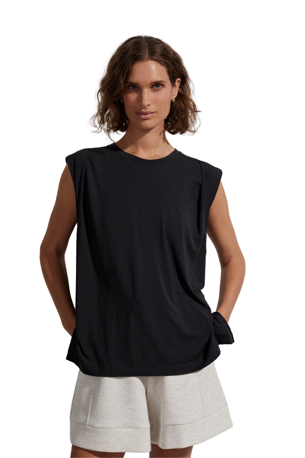 Calgary Boxy Tank Black – O2 Life